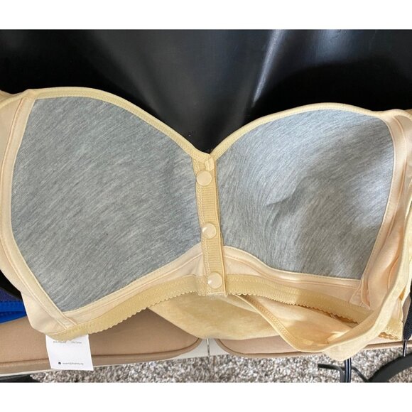 NEW Daisy Bra front snap front cotton plus size 3XL wireless bra - Picture 7 of 12